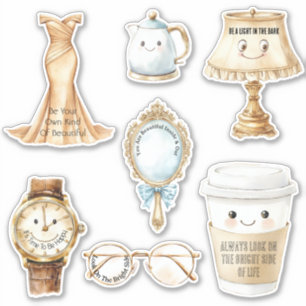 Happy Cup Look On The Bright Side Sticker