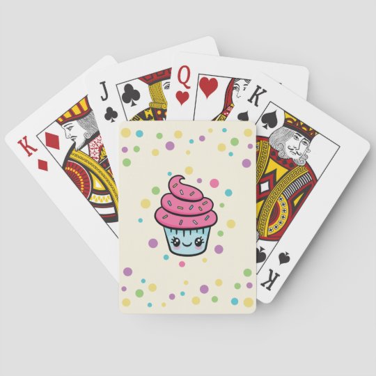 Happy Cupcake playing cards