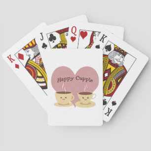 Happy Cupple! Cute Coffee Poker Cards