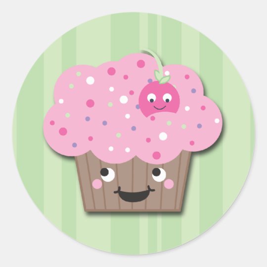 Happy Cuppy Classic Round Sticker