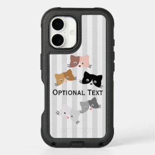 Happy Curious Kittens iPhone 16 Case
