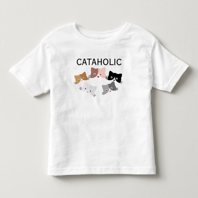 Happy Curious Kittens Toddler T-shirt (Front)