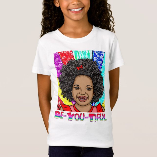 Happy Curls | Digital Art | Be-You-Tiful T-Shirt (Front)
