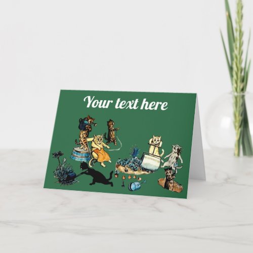 Happy customisable gardening card