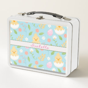 Happy Customize Easter Chicken Metal Lunch Box