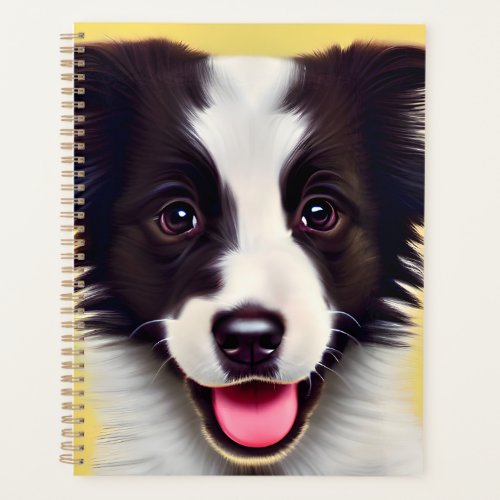 Happy Cute Border Collie Planner