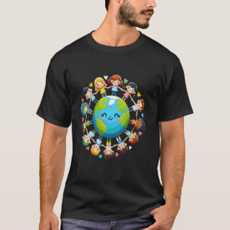 Happy Cute Earth Day Teachers Save Planet T-Shirt