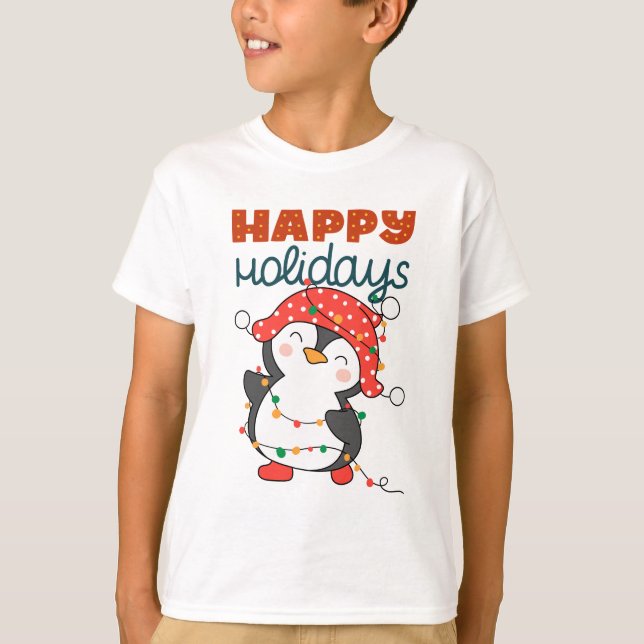 Happy Cute Holidays  T-Shirt (Front)