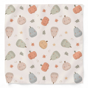 Happy Cute Pumpkin Pattern - Bandana