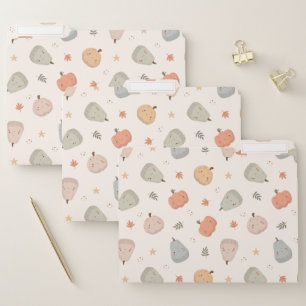 Happy Cute Pumpkin Pattern - File Folder