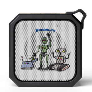 Happy cute robots trio cartoon bluetooth speaker
