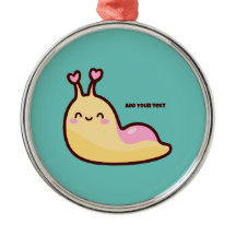 Happy Cute Slug Personalized Text