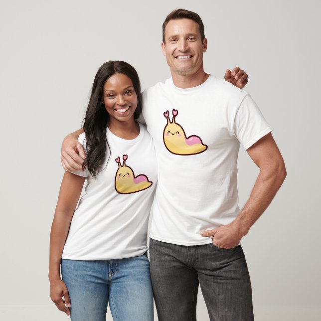 Happy Cute Slug  T-Shirt (Unisex)