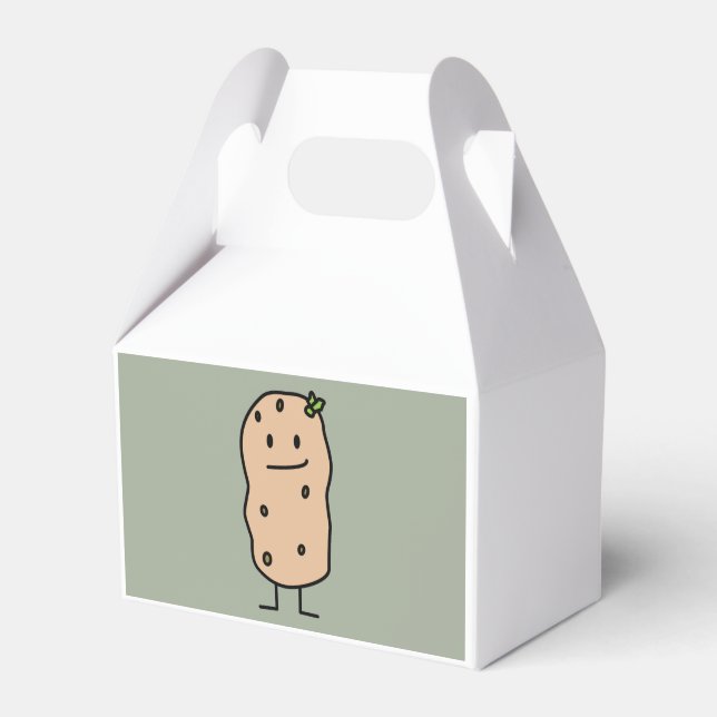 Happy Cute Smiling Potato Favor Boxes (Front Side)