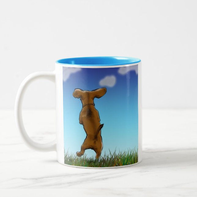 Happy Dachshund Mug (Left)