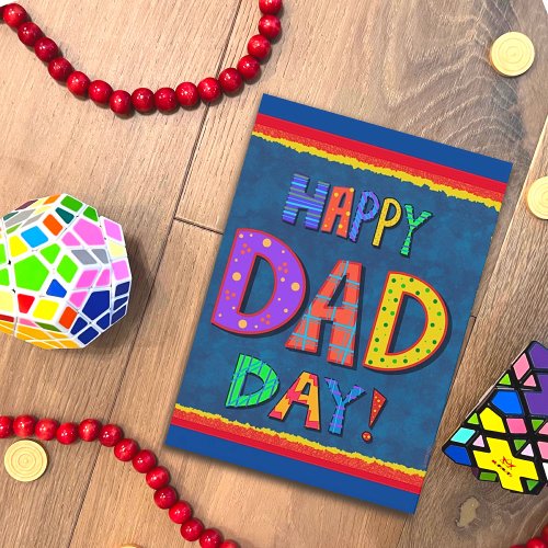 Happy Dad Day Cute Kid Fun Inspirivity Card
