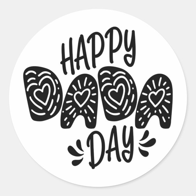 Happy Dada Day Happy Father's Day | Sticker (Front)