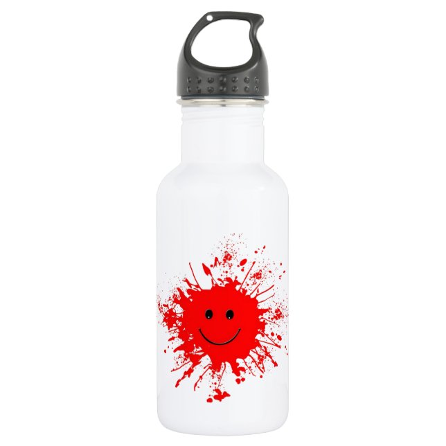 Happy Daddy Paint Ball Stainless Steel Water Bottle (Front)