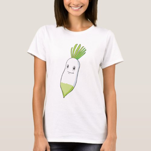 Happy Daikon Smiling T_Shirt