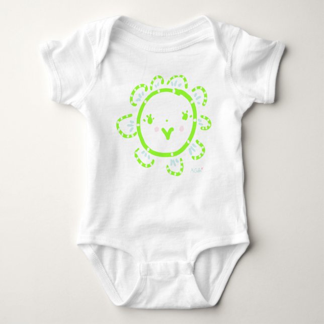 happy daisy baby bodysuit (Front)