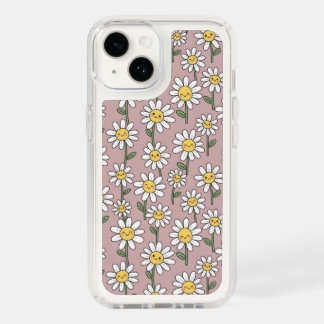 Happy Daisy Smiles Pink Floral Pattern Speck iPhone 14 Case