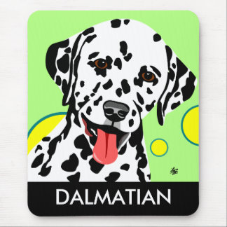Happy Dalmatian Dog Mousepads