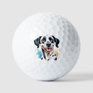 Happy Dalmatian Dog Pet Golf Balls