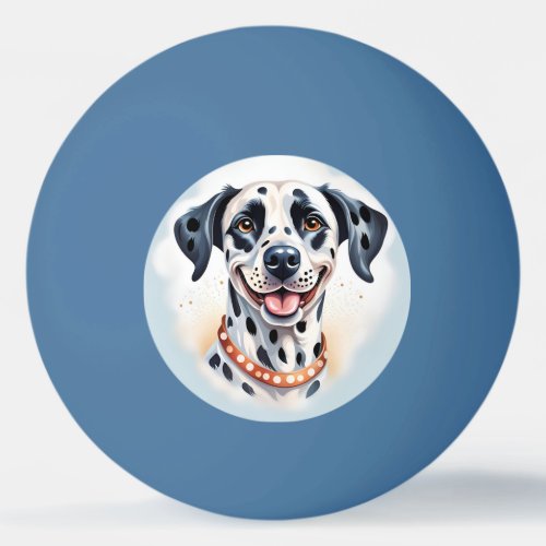 Happy Dalmatian Dog Pet Ping Pong Ball