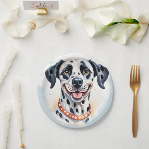 Happy Dalmatian Dog Pet  Wham-O Frisbee Paper Plates