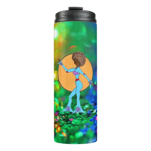 HAPPY DANCE Glitter _ On the go Thermal Tumbler