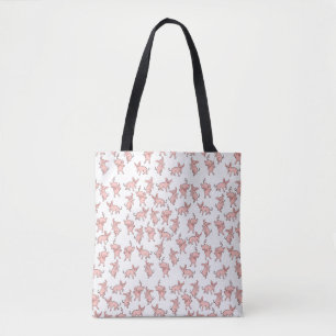 Happy Dance piglets  Tote Bag