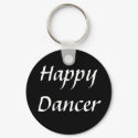 Happy Dancer txt bw keychain