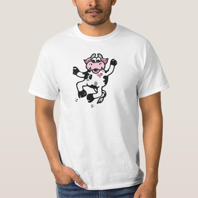 Happy Dancing Cow T-Shirt (Front)
