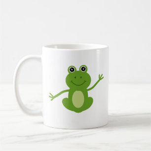 Happy dancing frog coffee mug