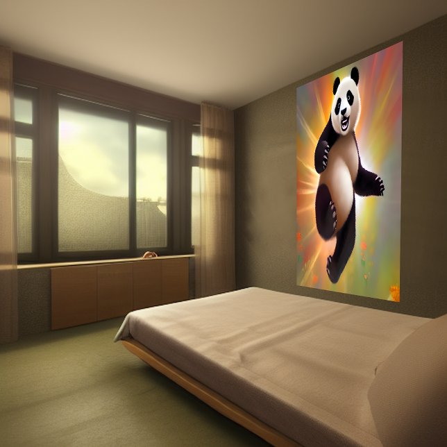 Happy dancing Panda | AI Art  Poster (Creator Uploaded)