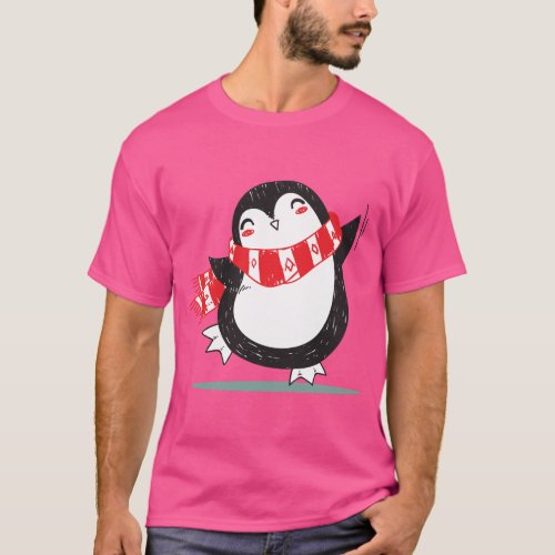 Happy Dancing Penguin T_Shirt