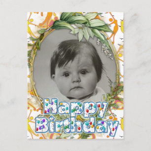 Happy  Dancing Yoga Girls   Announcement Postcard