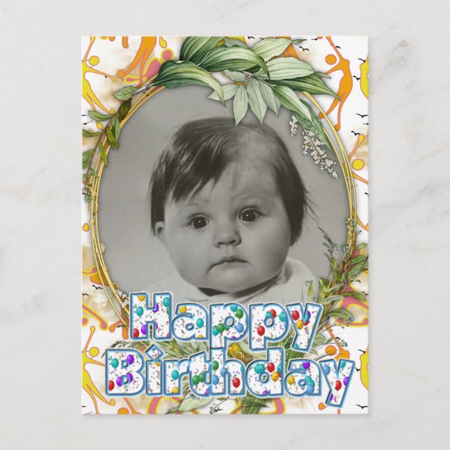 Happy  Dancing Yoga Girls   Announcement Postcard (Front)