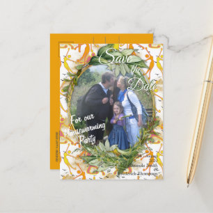 Happy Dancing Yoga Girls Announcement Postcard