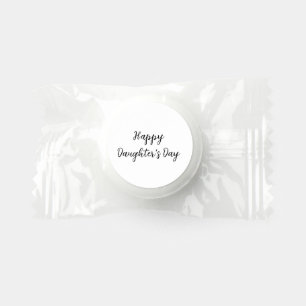 Happy daughters day si.ple minimal add name text t life saver® mints