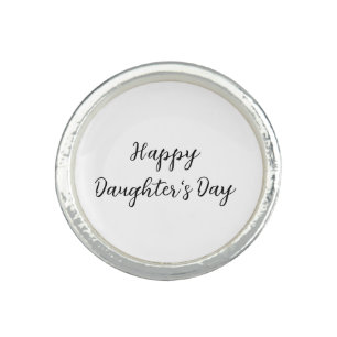 Happy daughters day si.ple minimal add name text t ring