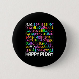 Happy day 3.14 math lover 67 math teacher kids button