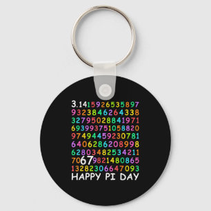 Happy day 3.14 math lover 67 math teachers kids keychain