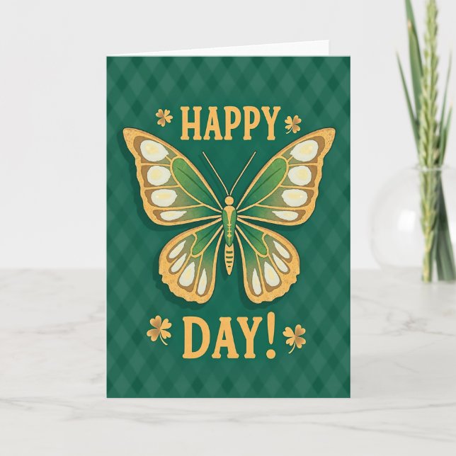 Happy Day Butterfly Art Card (Front)