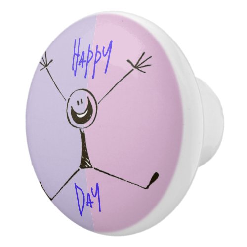 Happy Day Ceramic Door Knob