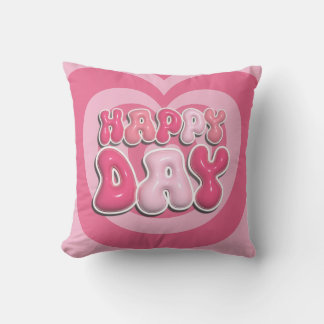 Happy Day Heart Cushion