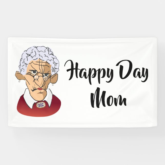 Happy Day, Mom Mother’s Day Humor Banner (Horizontal)