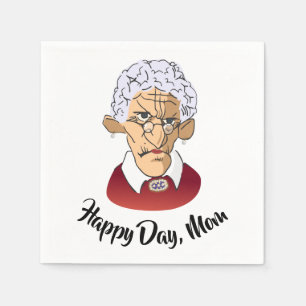 Happy Day, Mom Mother’s Day Humor Napkins