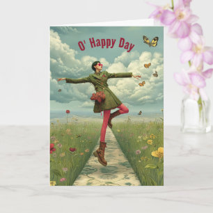 Happy Day   Surreal Art Greeting Card