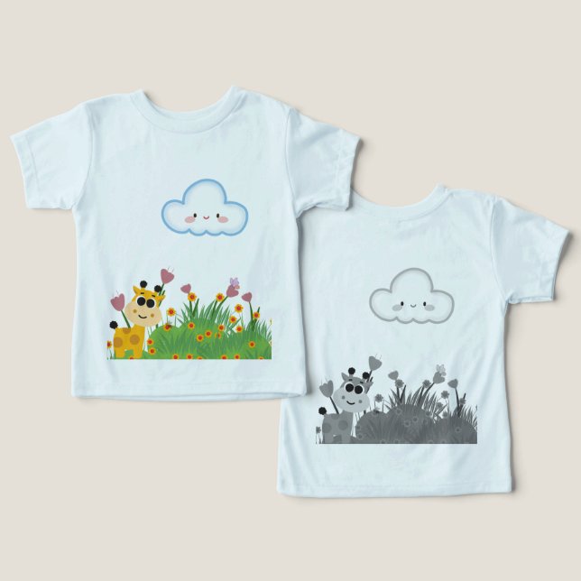 Happy day toddler t-shirt (Design Front & Back)